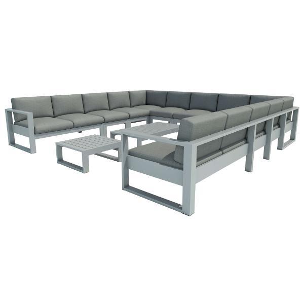 Lucca 13-Piece Modular Sectional Sofa Set - Modern L-Shaped Couch with Reversible Chaise for Living Room, Family Room, or Home Theater