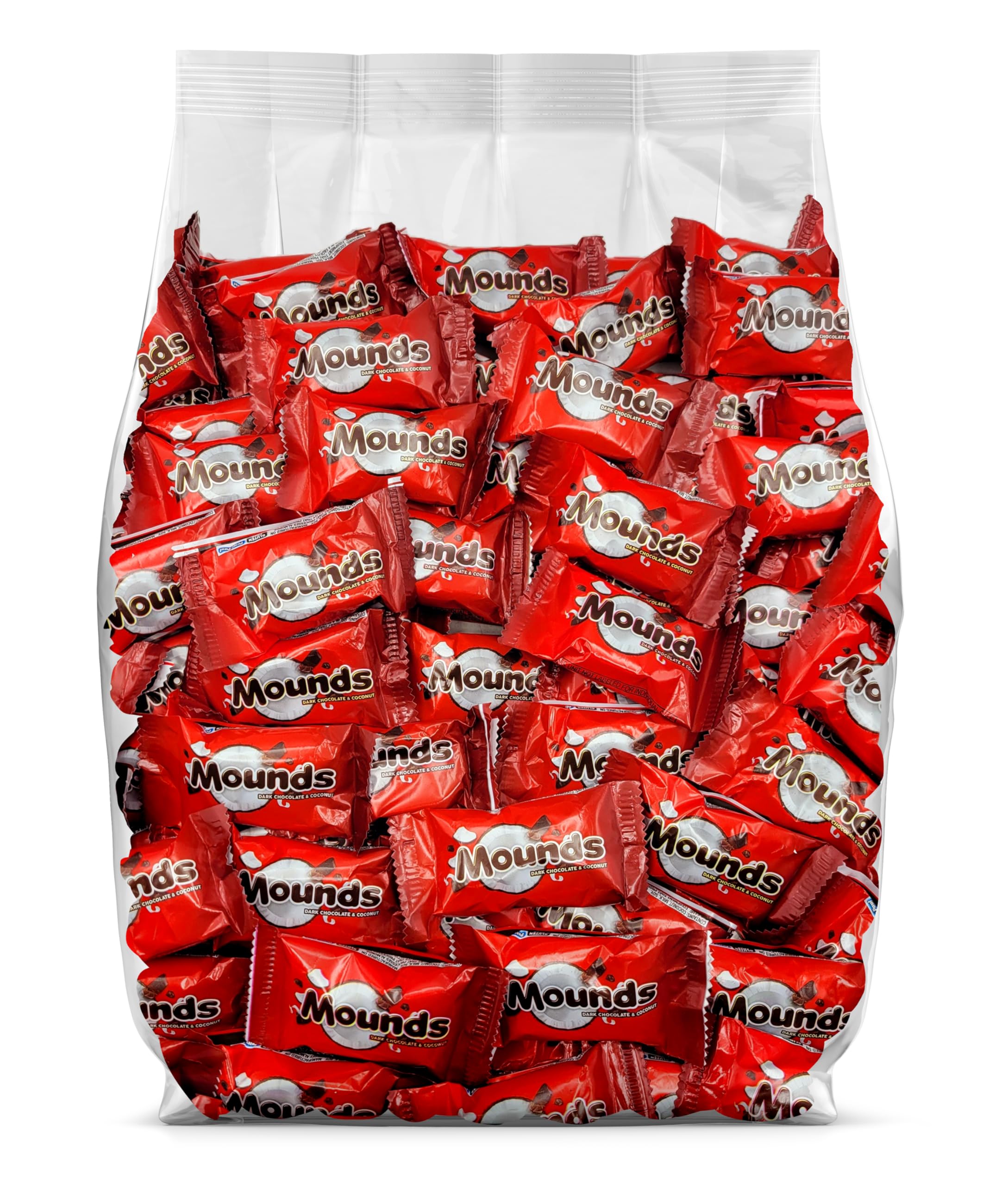 Mounds Dark Chocolate & Coconut Candy Bars - 3lb Bulk Pack (80 Individually Wrapped) - Perfect for Halloween, Parties, Office Snacks & Gift Baskets