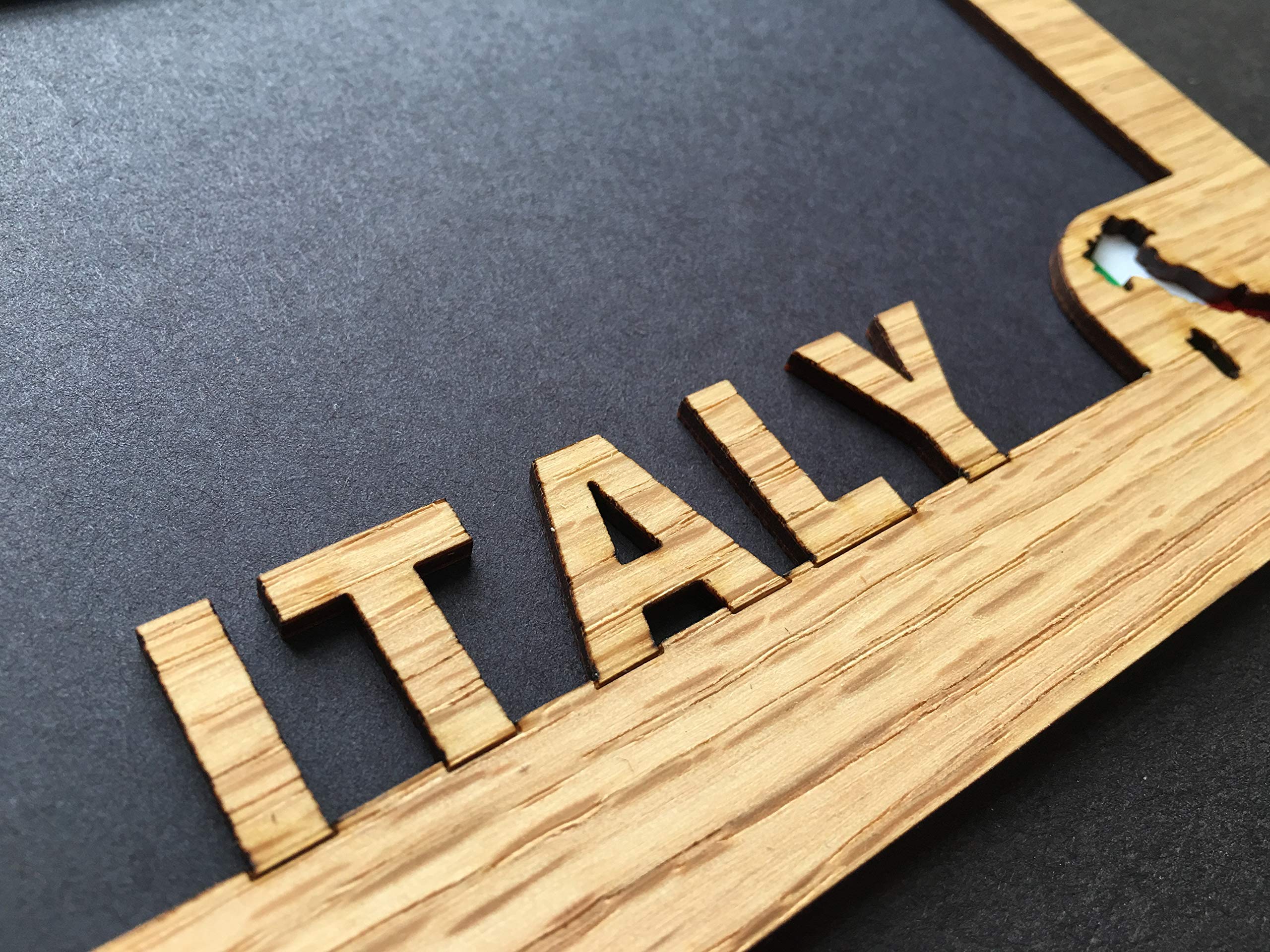 Personalized Italy Travel Photo Frame - Holds 5x7 & 4x6 Pictures - Perfect for Vacation Memories, Home Decor & Gift Giving