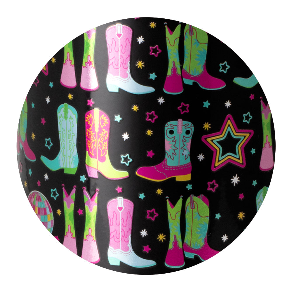18oz Disco Cowgirl Insulated Travel Mug - Stylish & Leak-Proof Tumbler for Coffee, Tea & Cold Drinks - Perfect for Road Trips, Office & Outdoor Adventures