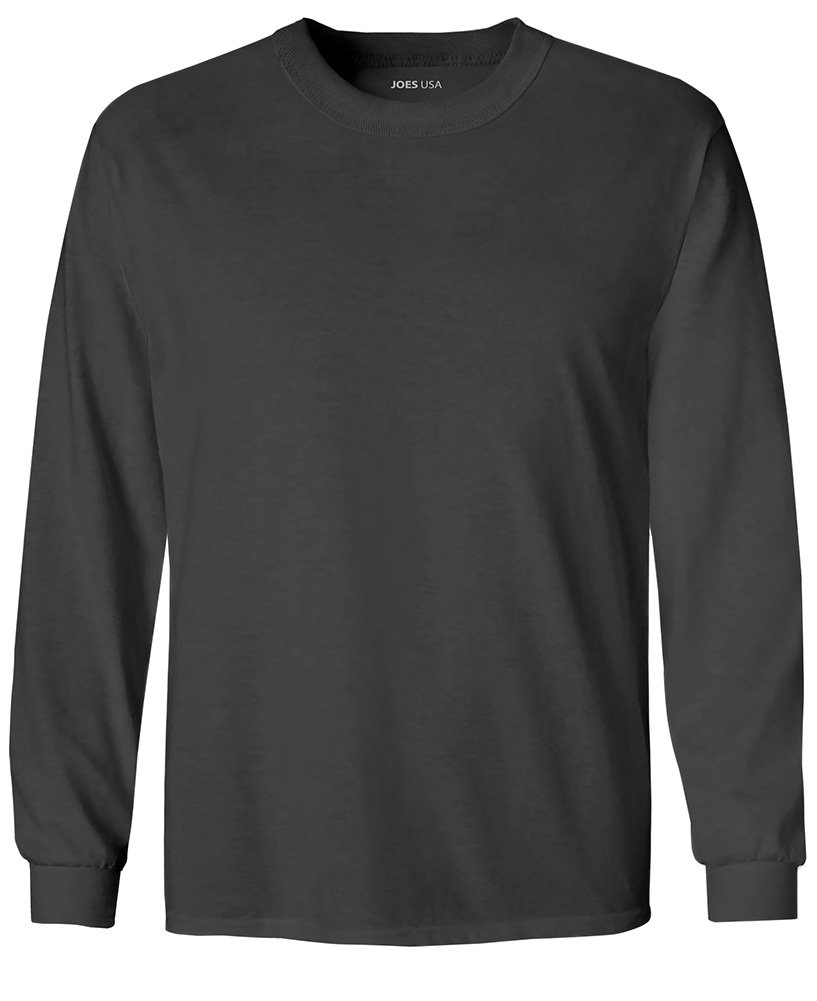 Joe's USA Youth Long Sleeve Cotton T-Shirts - Soft Comfortable Kids Tees in 20 Vibrant Colors for School, Sports & Everyday Wear