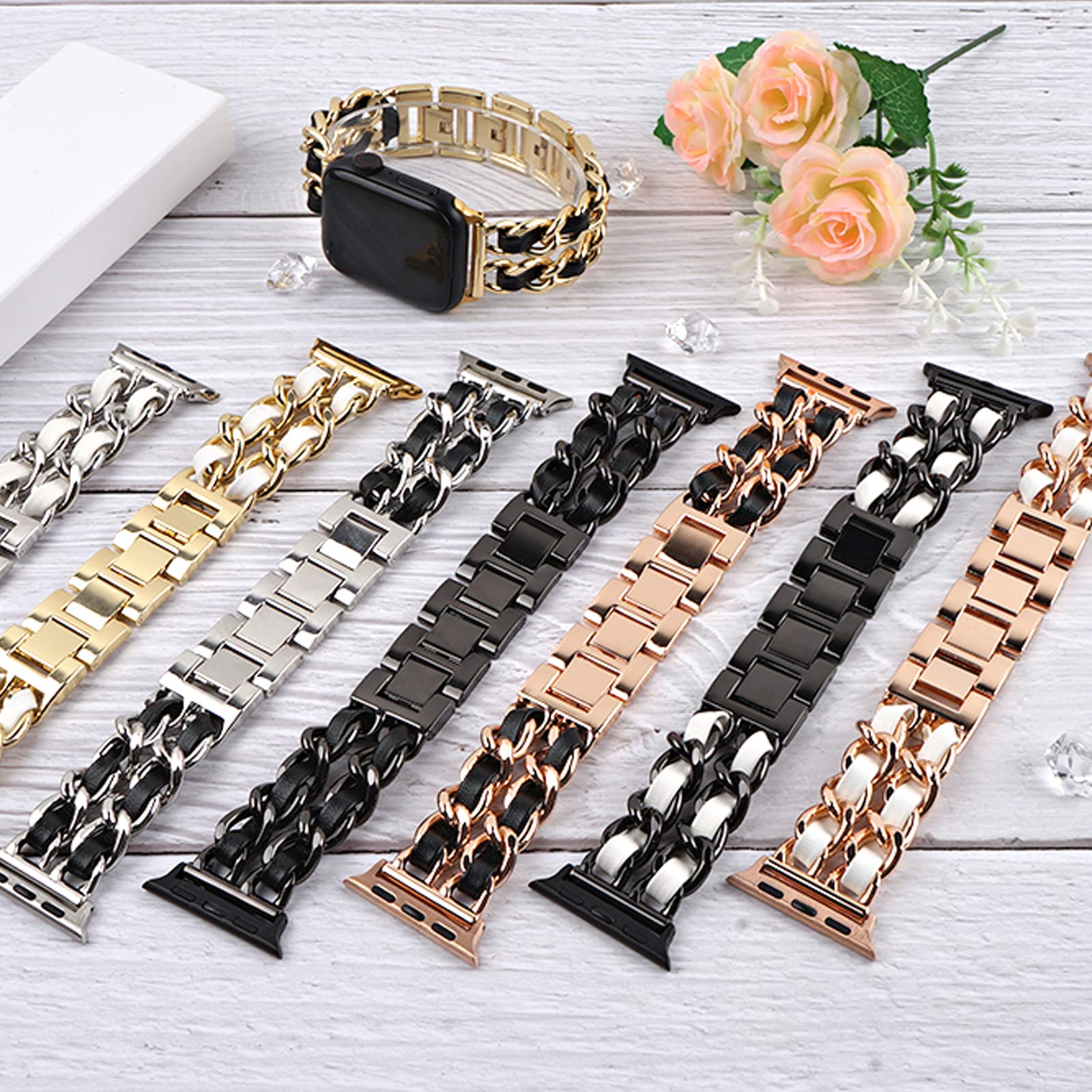 Premium Apple Watch Bands for 38mm 40mm 41mm 42mm 44mm 45mm - Fashion Sport Strap Compatible with Apple Watch Series 7/6/5/4/3/2/1/SE - Replacement Bracelet for Men & Women - Perfect for Workouts, Running & Everyday Wear