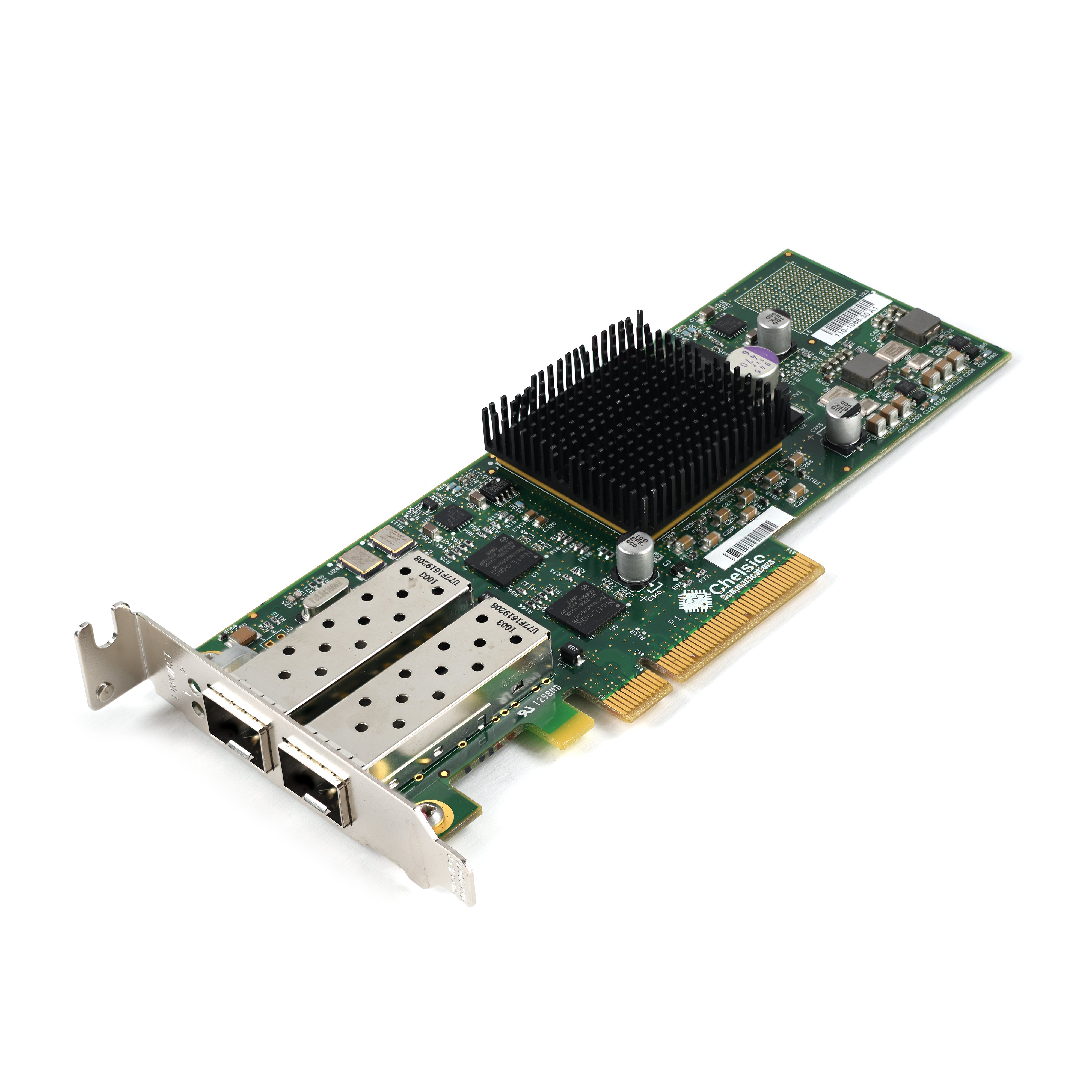 Chelsio T110 1088 30 Dual Port 10GB SFP+ PCIe Network Interface Card with Half Height Bracket - High-Speed Server & Workstation Networking Solution for Data Centers and Enterprise Environments