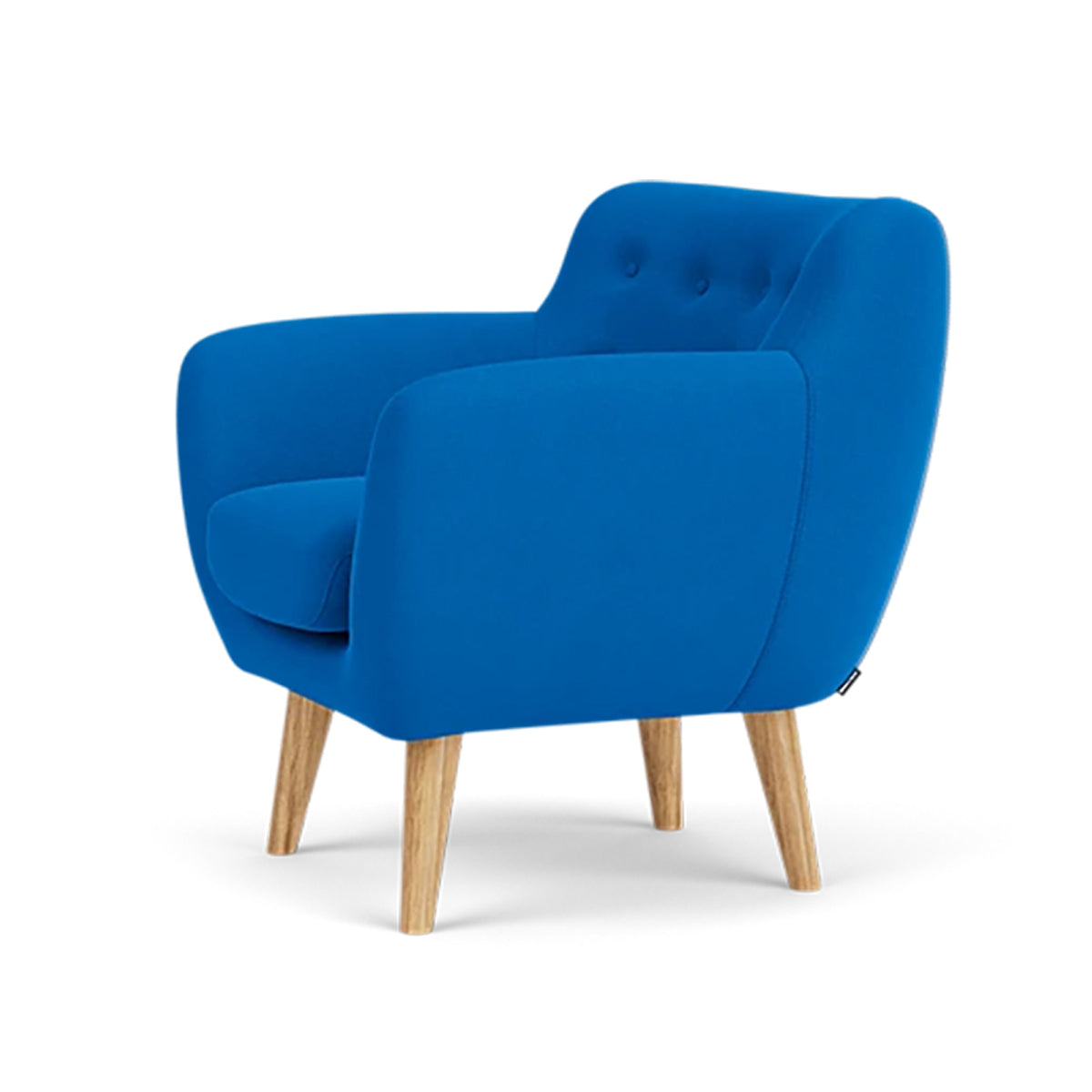 Anne Fabric Armchair - Modern Upholstered Accent Chair for Living Room, Bedroom & Office - Comfortable Lounge Chair with Sturdy Wooden Legs (Perfect for Reading, Relaxing & Home Decor)