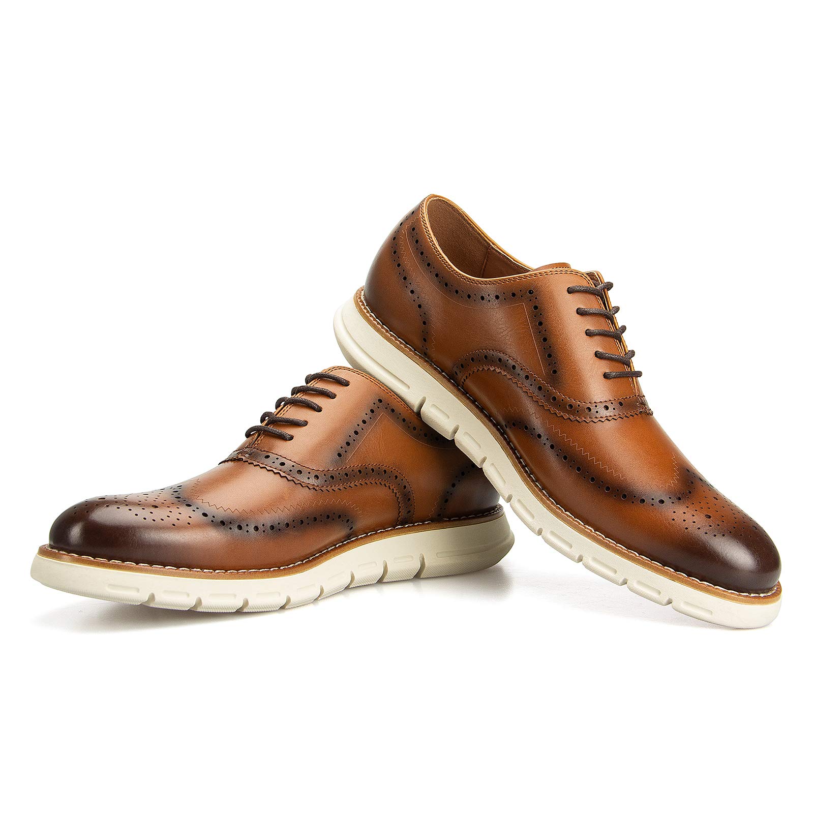 Meijiana Men's Oxford Dress Shoes - Lightweight Lace-Up Formal Shoes for Business & Wedding - Comfortable Office & Evening Wear