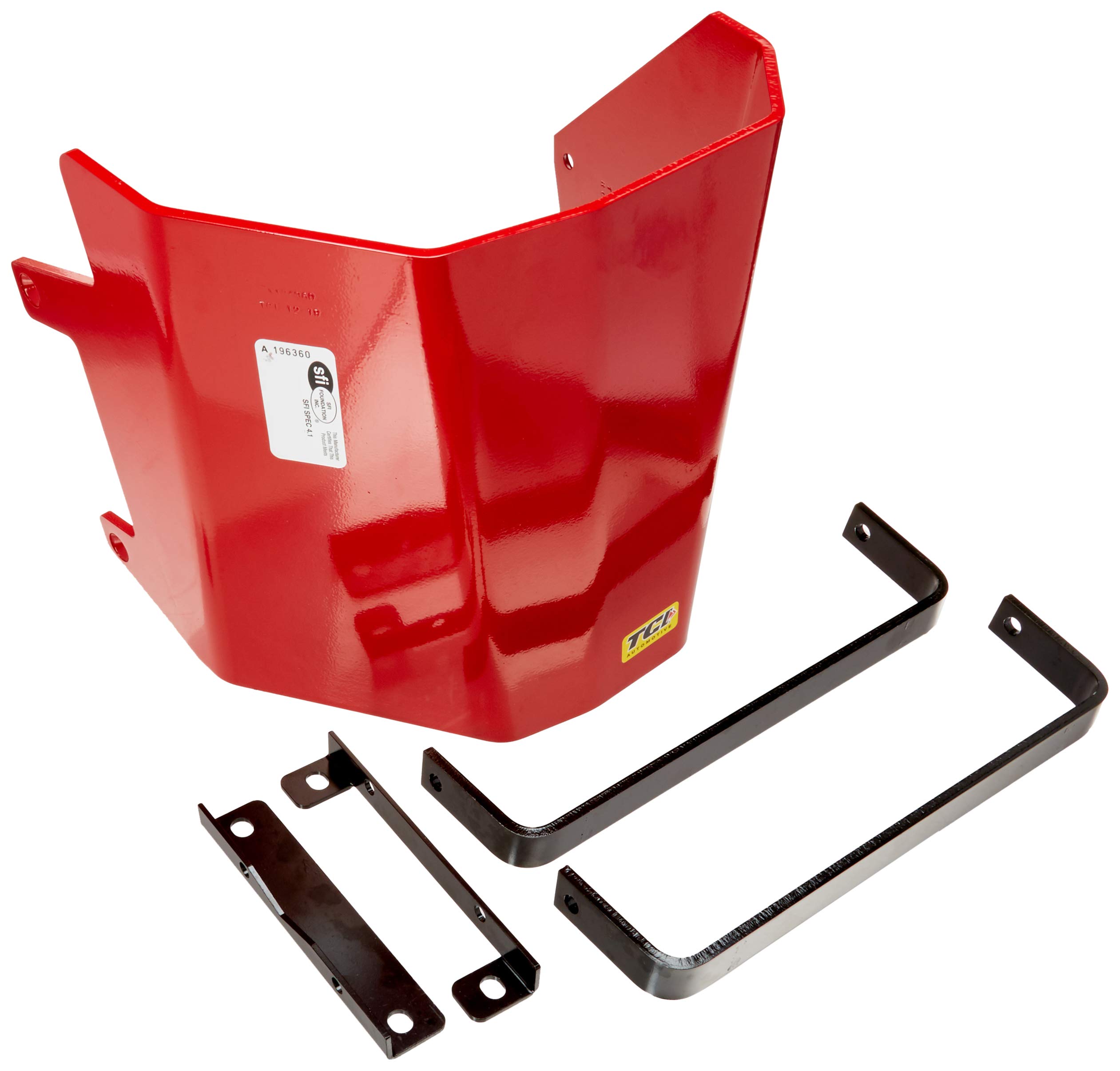 TCI 980000 Red TH400 Aluminum Transmission Shield - High-Performance Transmission Protection for Racing & Off-Road Vehicles | Perfect for Drag Racing, Hot Rods & Heavy-Duty Applications