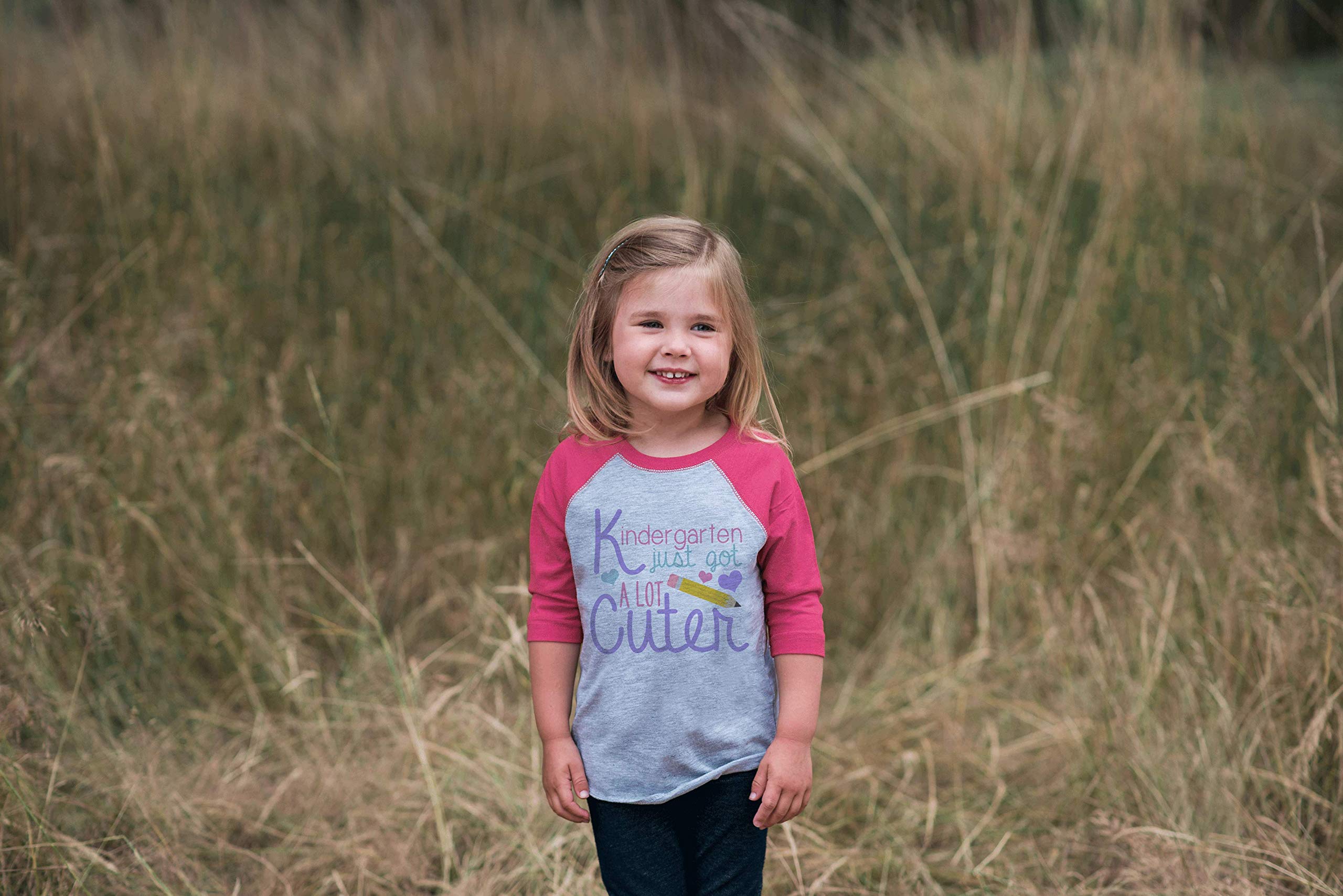 7 ate 9 Apparel Girls' Short Sleeve Raglan Tee for Kindergarten & School - Comfortable Playtime & Learning Outfit