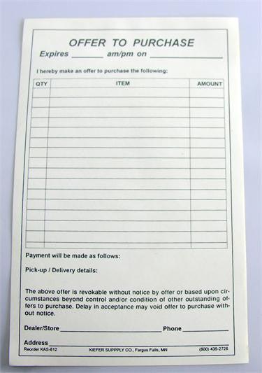 Offer to Purchase Form Template - Legal Contract for Buying & Selling | Real Estate, Business, Property Transactions