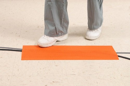 Disposable Trip-No-More Cord Cover - Orange (75 Pack) | Cable Management Solution for Home & Office Safety