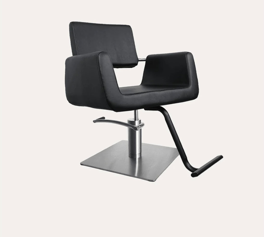 Professional Salon Chair with Ergonomic Design - Hydraulic Lift & 360° Swivel for Hair Styling, Barber & Beauty Salon Use