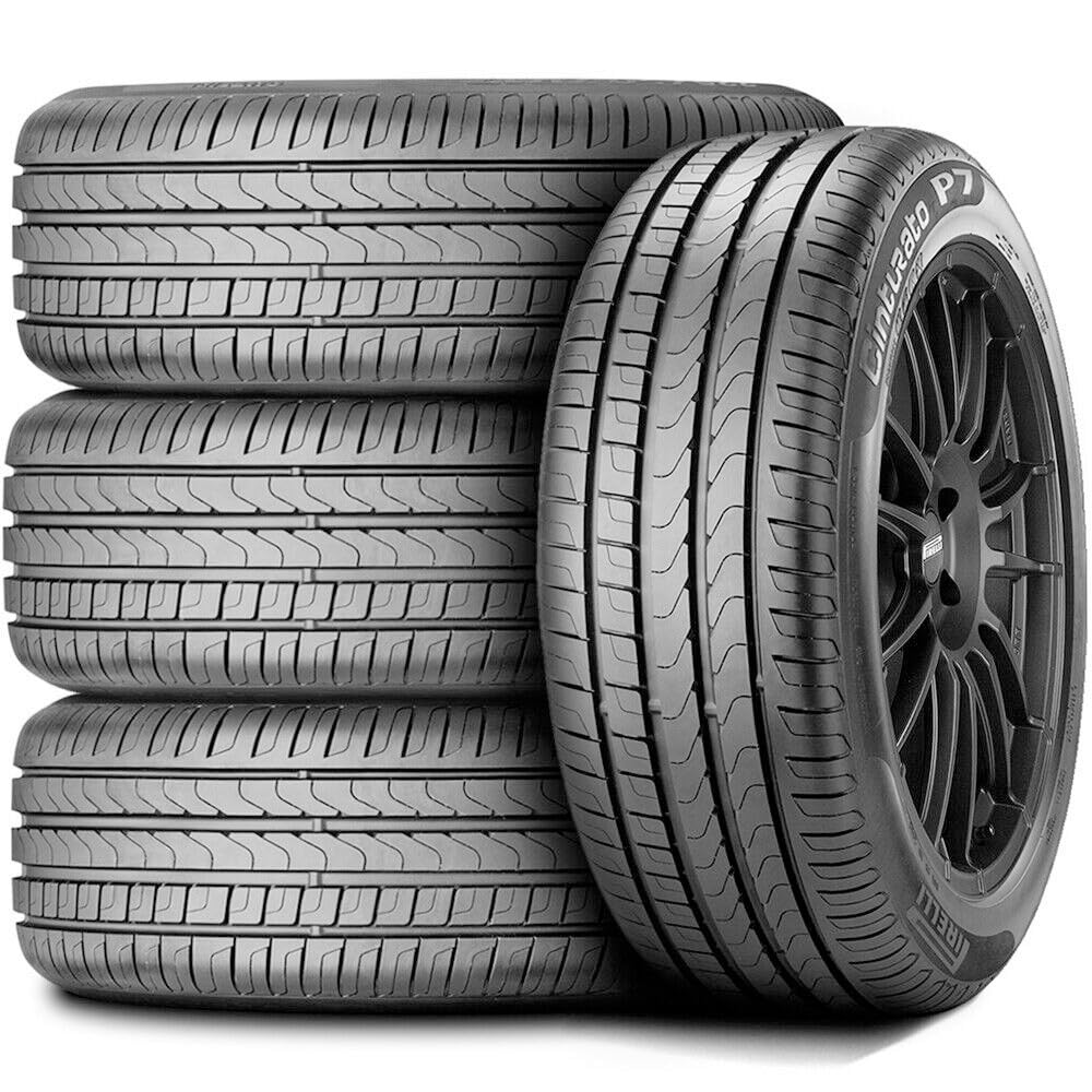 Pirelli Cinturato P7 255/45R18 99W High Performance All-Season Passenger Tire - Perfect for Sedans & Coupes on Wet & Dry Roads