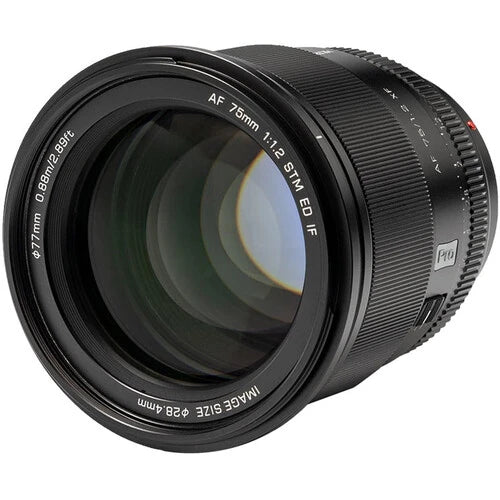Viltrox 75mm f/1.2 AF Lens for Sony E-Mount - Fast Aperture Portrait & Low Light Photography - Perfect for Weddings, Events, and Professional Studio Shoots
