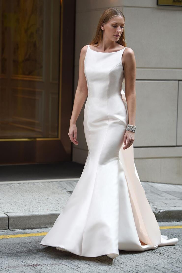 Augusta Jones Sloane Size 10 Wedding Dress - Elegant A-Line Bridal Gown for Church Ceremony & Formal Events