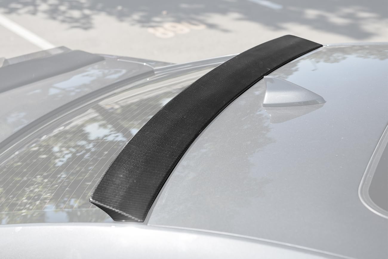 Carbon Fiber Rear Window Roof Spoiler for 2009-2014 Cadillac CTS & CTS-V Sedan - EOS Performance Style Replacement - Enhance Aerodynamics & Sporty Look for Street Racing & Car Shows