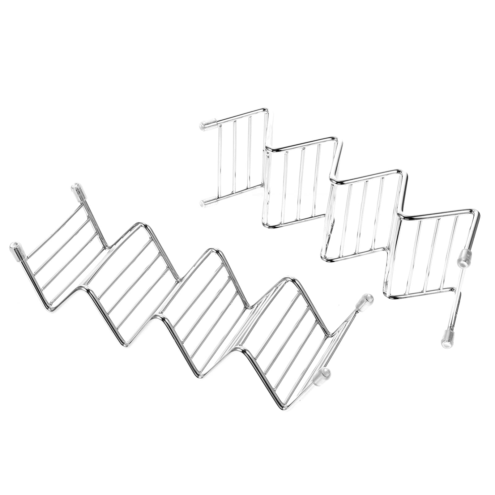 Stainless Steel Taco Holder Set - 2-Piece Burrito Rack for Kitchen Display & Storage | Durable, Rust-Proof Taco Stands | Perfect for Restaurants, Food Trucks & Home Kitchens