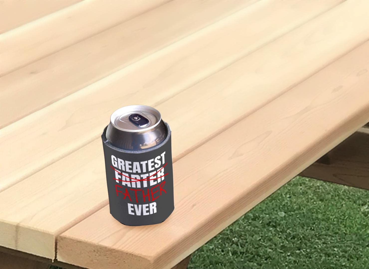Best Dad Ever Gift Set - 96-Pack Can Coolers for Father's Day, Birthday & BBQ - Funny 'Greatest Farter Father' Beer Koozies for Outdoor Parties, Sports Events & Dad Jokes