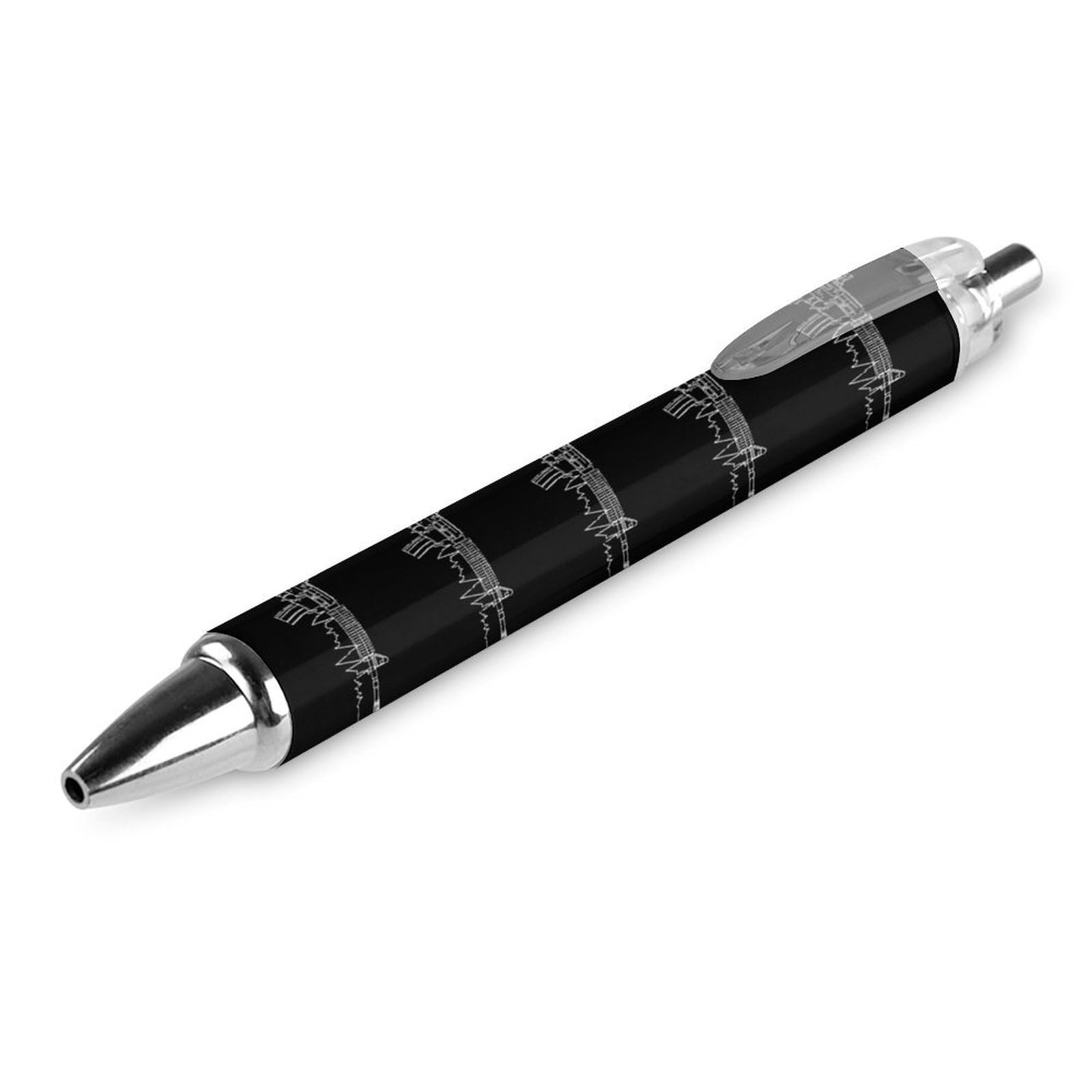 AR15 Tactical Retractable Ballpoint Pen - Blue Ink, Portable & Durable for Home, Office, and Outdoor Use - 2 Pack