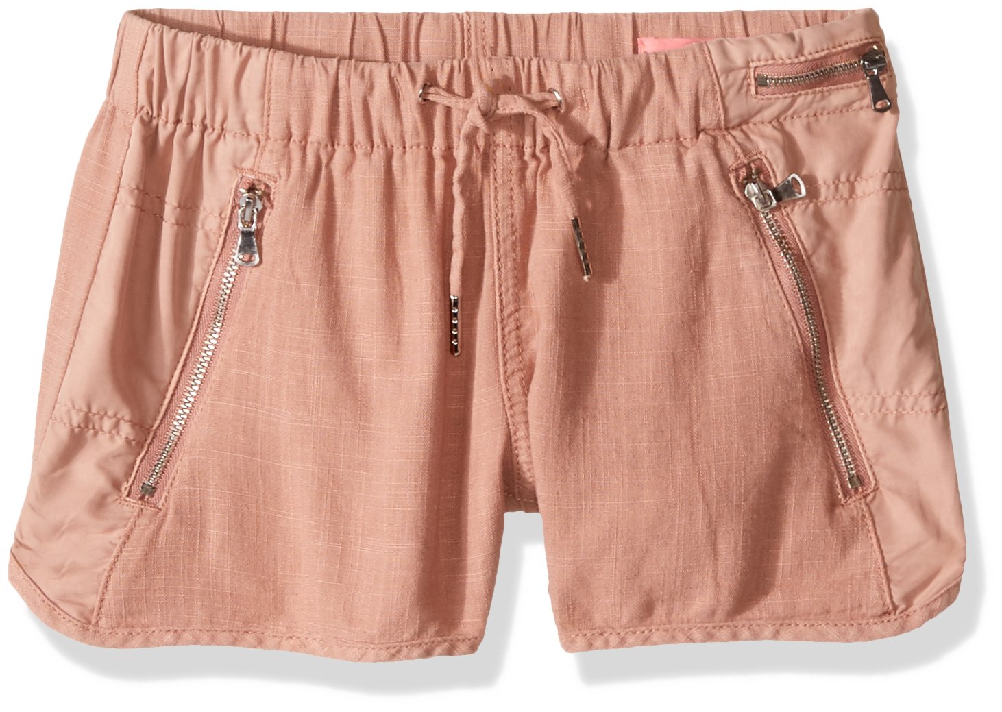 BLANKNYC Women's High Waisted Drawstring Shorts - Fading Rose Denim Shorts for Casual Wear, Summer Outfits & Beach Vacations