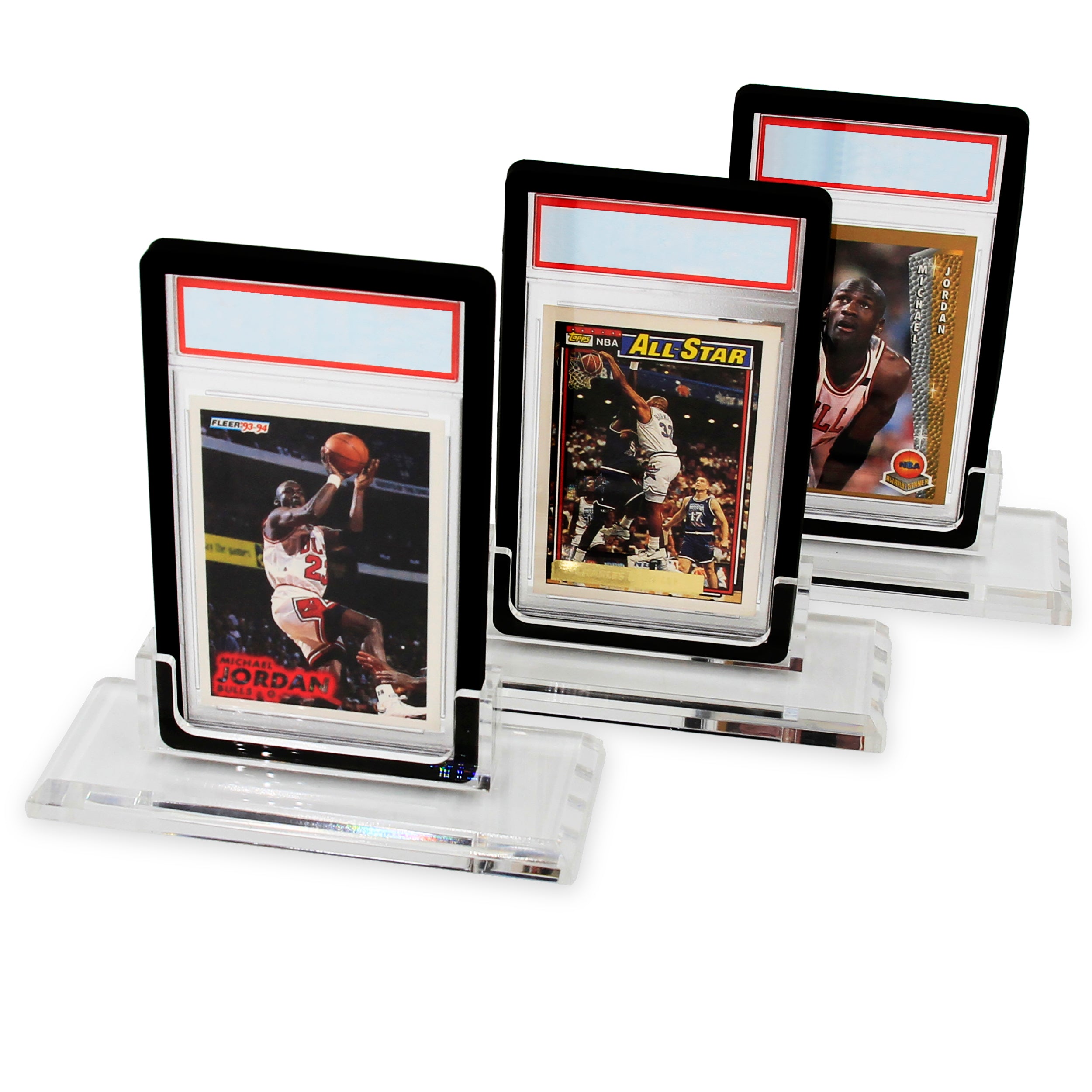 Professional Graded Card Display Stands - 3 Pack PSA/BGS/SGC/CGC Compatible Card Holder with Base - Perfect for Sports Card Collectors & Trading Card Game (TCG) Displays