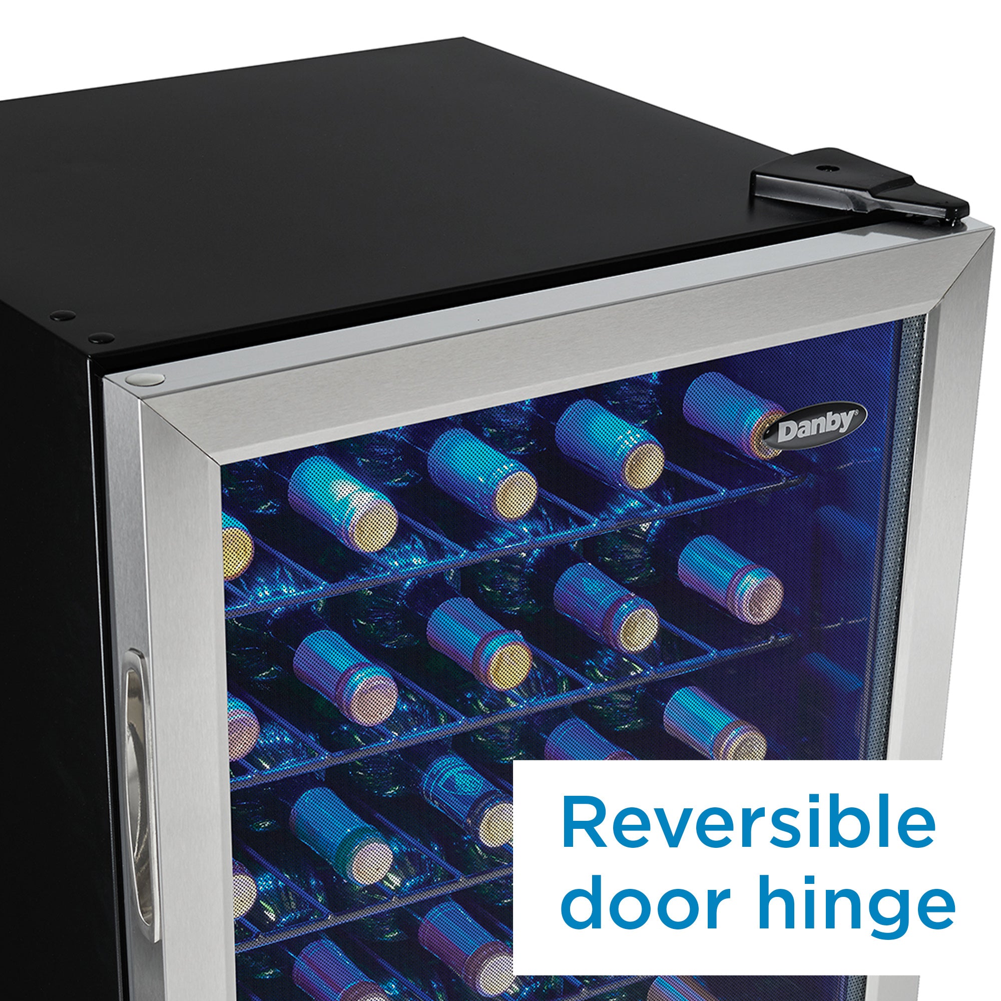 Danby DWC036A1BSSDB 36-Bottle Stainless Steel Freestanding Wine Cooler - Perfect for Home Bars, Restaurants & Wine Cellars