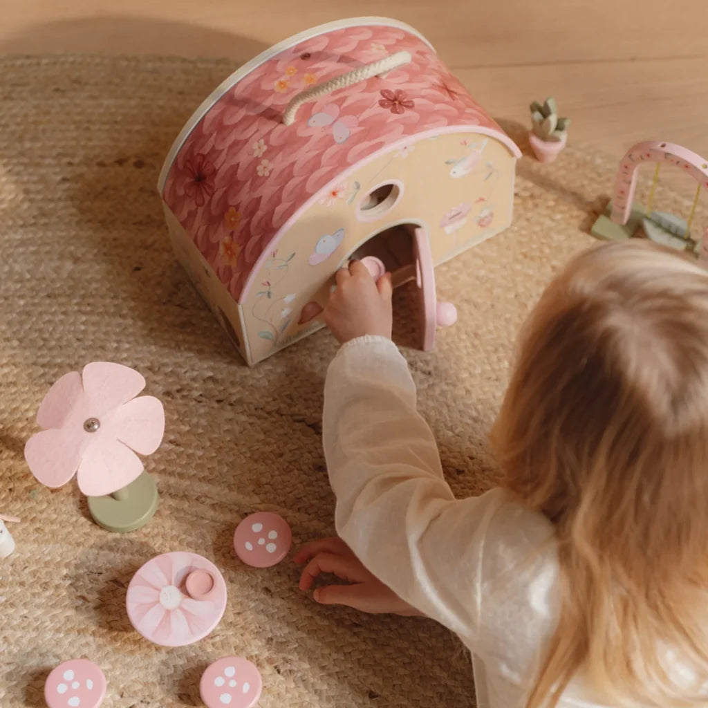Enchanted Fairy Garden Wooden Playhouse Set - Miniature Fairy House for Kids Outdoor & Indoor Play, DIY Fairy Garden Decor, Birthday Gifts for Girls