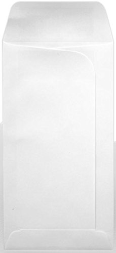 LUXPaper Large Drive-In Banking Envelopes 3 3/4 x 7 Inches - 500 Pack of Bright White 24lb Text Weight Security Envelopes for Checks, Cash & Documents - Perfect for Banks, Offices & Mailroom Use