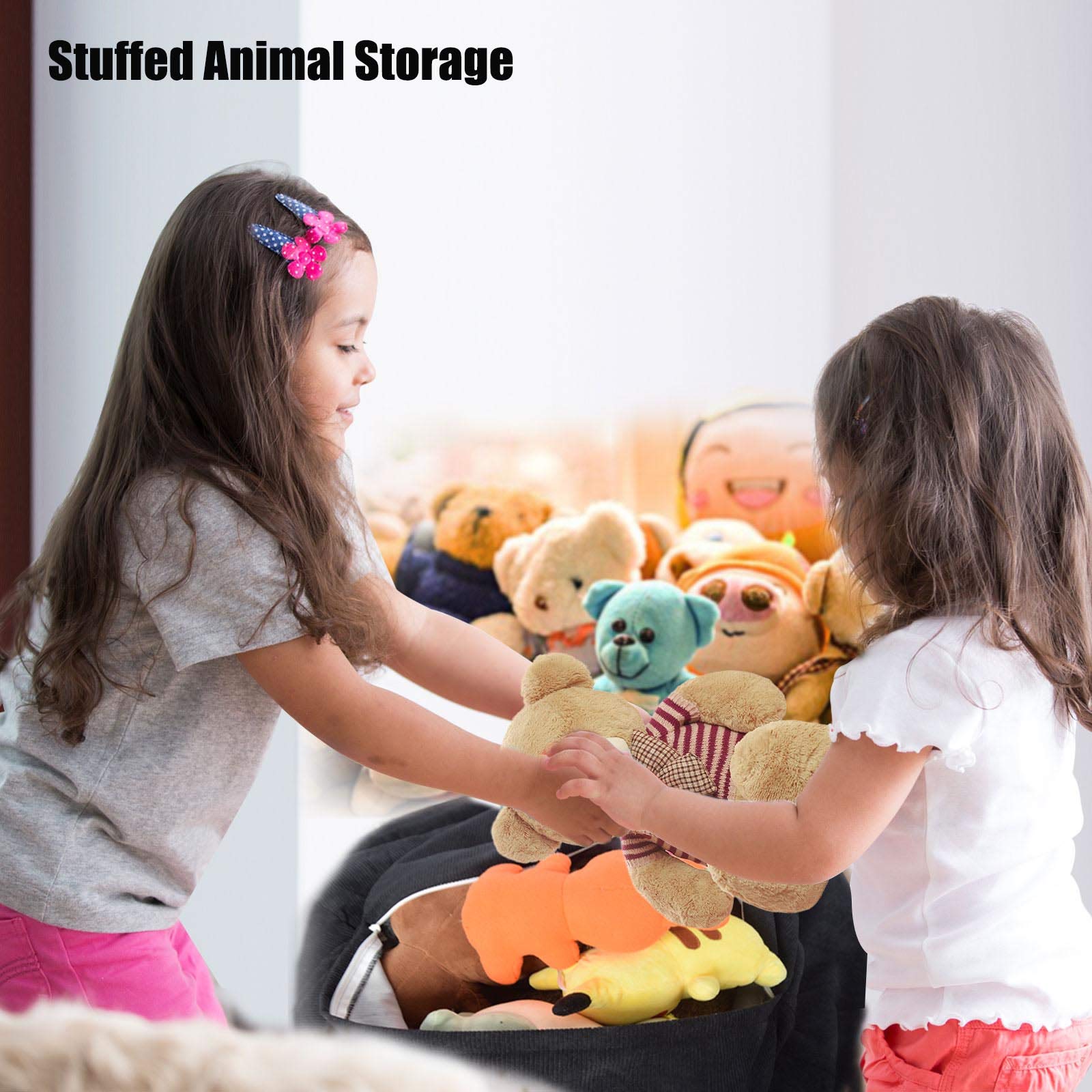 Washable Ultra Soft Corduroy Bean Bag Chair Cover (No Filler Included) - Stuffed Animal Storage Organizer for Plush Toys, Pet Bed for Dogs & Cats, Cozy Lazy Sack - Perfect for Kids' Rooms, Playrooms & Pet Lounging Areas