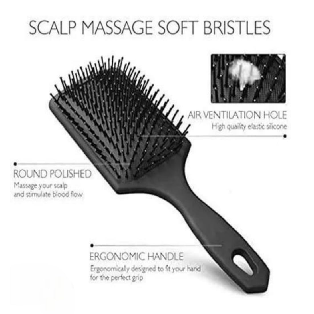 SLUKRL Professional Hair Brush Set for Women - Detangling Paddle Brush for Thick Hair, Smoothing & Wet Hair Brush - Perfect for Daily Styling, Salon Use & Travel Accessories