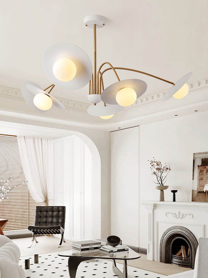 Elegant Champignon Chandelier - Modern Mushroom-Shaped Ceiling Light Fixture for Dining Room, Bedroom & Living Room Decor