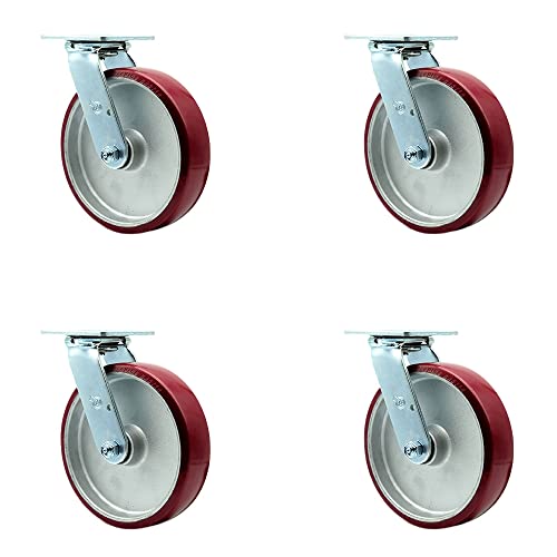 4 Swivel - Bolt On Swivel Locks - Maroon