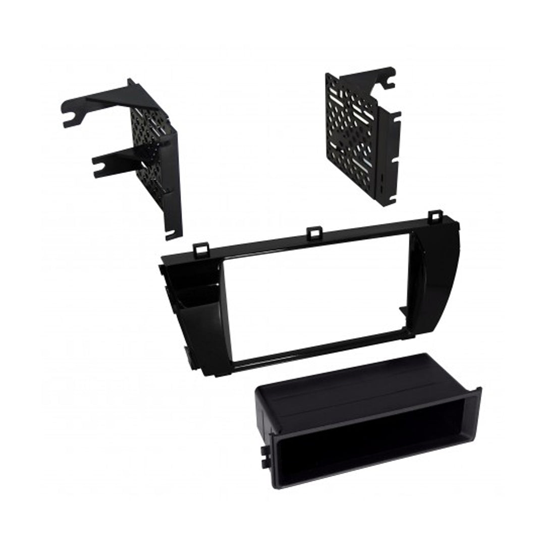 2014-2016 Toyota Corolla Car Stereo Single DIN/Double DIN ISO Radio with Storage Pocket - Metallic Graphite | Compatible with Aftermarket Head Units & Perfect for Car Audio Upgrades