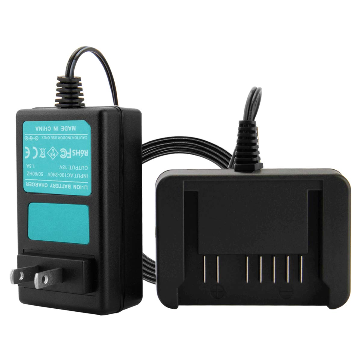 Creabest 18V Li-ion Battery Charger for Hitachi 339782, BSL1830C, BSL1815X, BSL1815S, BSL1830, 330139, 330557 - Fast Charging Power Tool Accessory for Drills, Saws & Outdoor Equipment