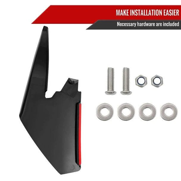 2018-2022 Ford Mustang GT/EcoBoost Front Bumper Canard Splitters - Aerodynamic Lower Dive Trims for Enhanced Performance & Style - Perfect for Track Racing & Street Driving