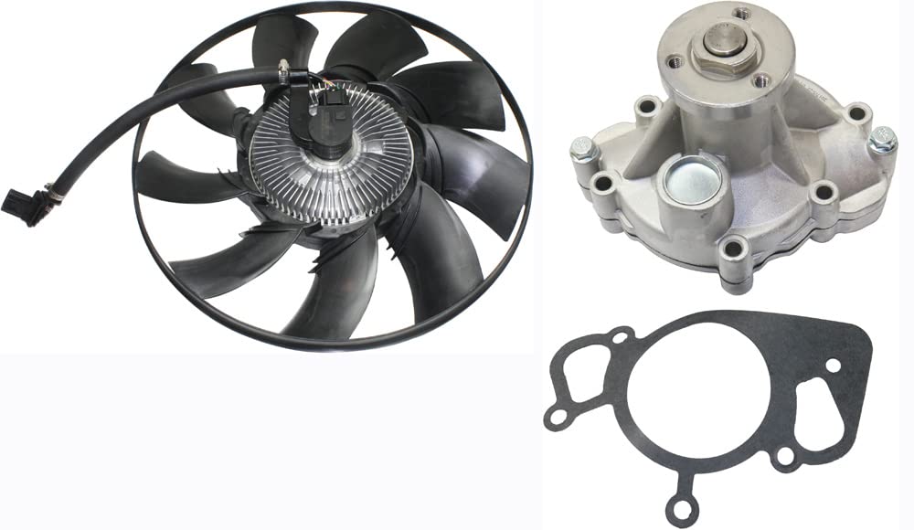 Garage-Pro Engine Water Pump Kit with Gasket & Fan Clutch Replacement for 2006-2009 Land Rover Range Rover Sport & Range Rover 4.2L V8 - Compatible with AW4124, LR025955 - Perfect for Off-Road Adventures & Daily Commutes