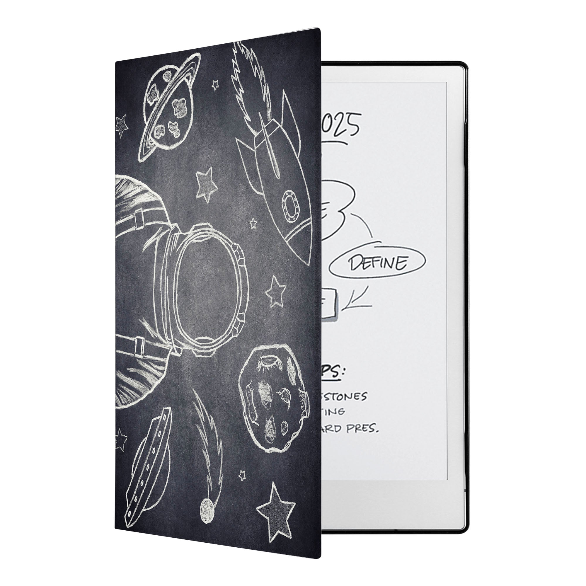Premium reMarkable 2 Tablet Case with Magnetic Stylus Bundle - Astronaut Space Design | Protective Cover for Digital Note-Taking, Drawing & Business Meetings