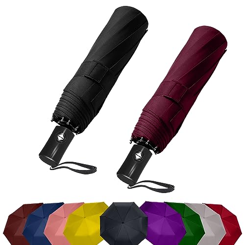 Black & Wine Red