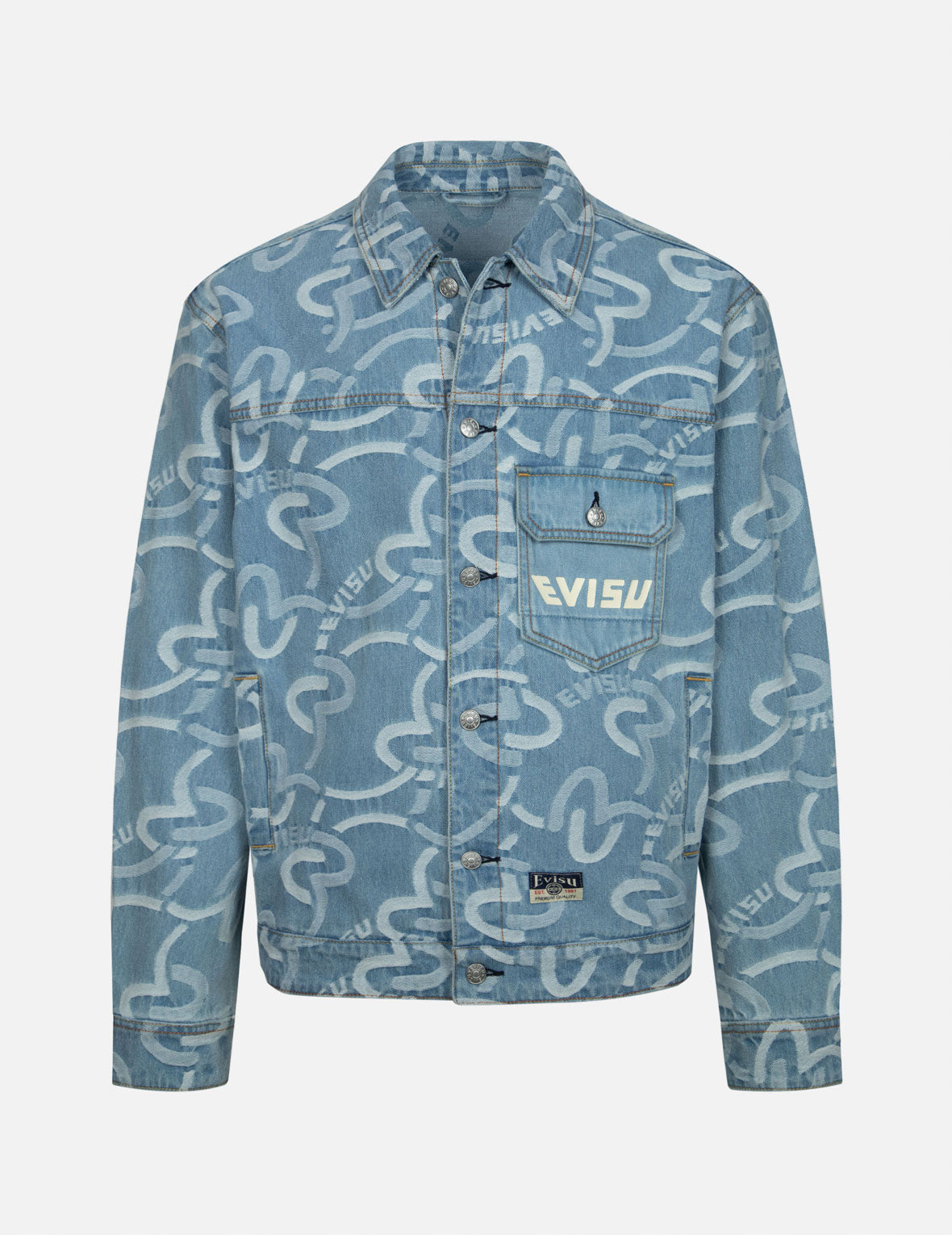 Stylish Allover Seagull Jacquard Relaxed Fit Denim Jacket for Women | Vintage Inspired Denim Coat | Perfect for Casual Outings, Streetwear & Spring Layering