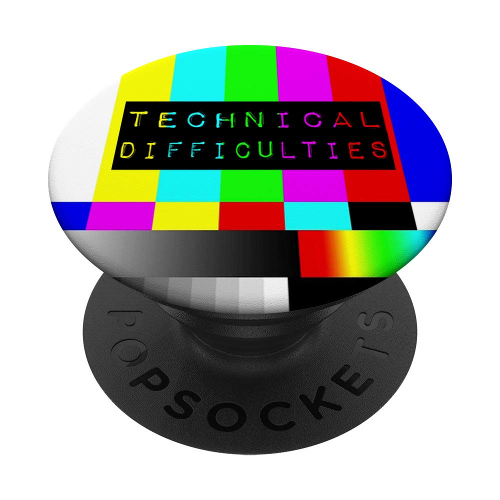 TV Color Bars PopSockets - Swappable Phone Grip for Media Professionals