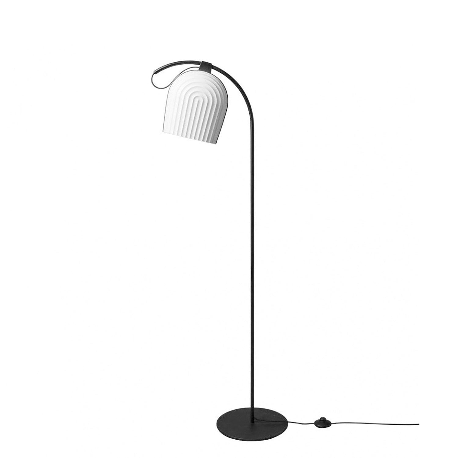 Modern Arc Floor Lamp for Living Room - Adjustable LED Standing Light with Remote Control, Perfect for Reading, Lounge & Bedroom Decor