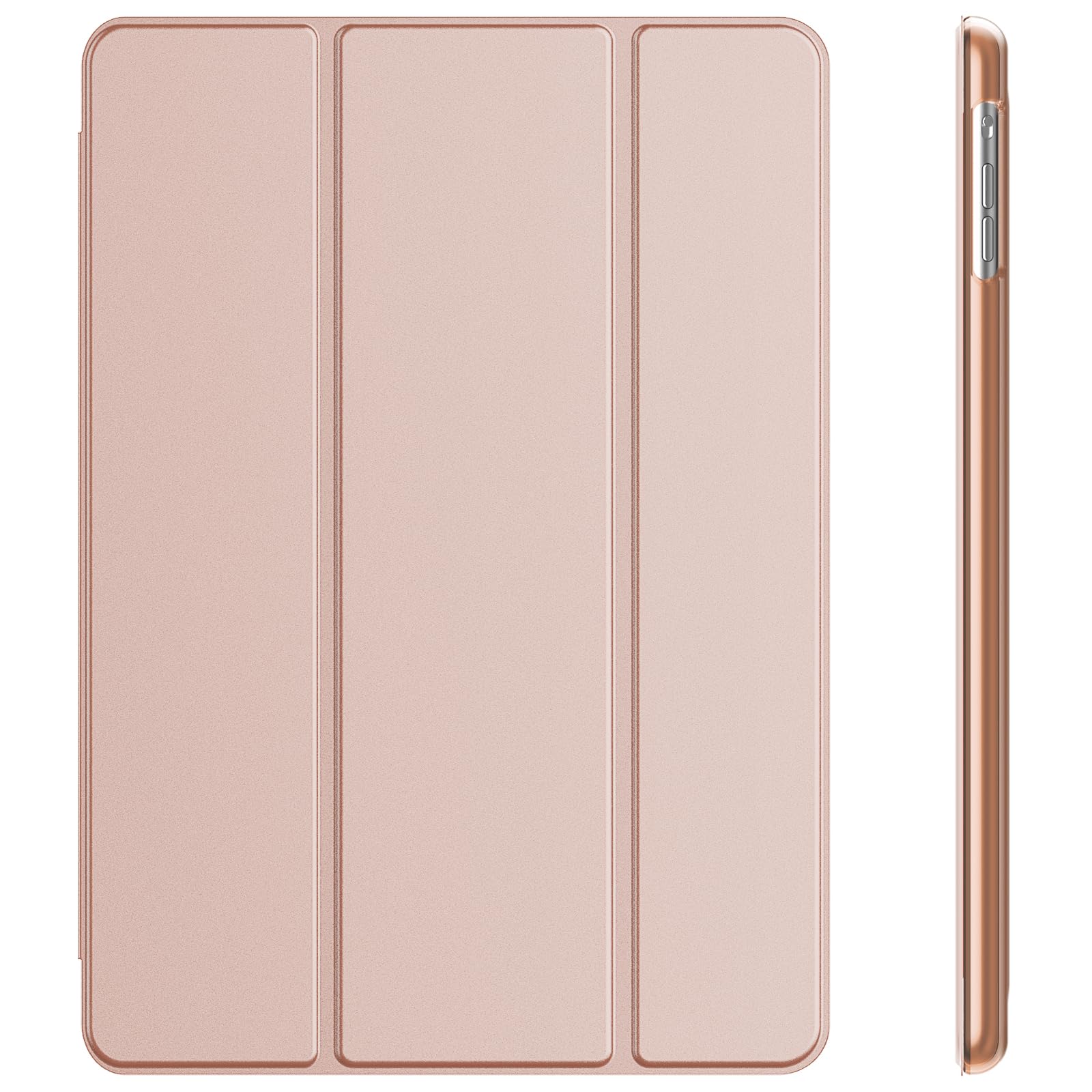 JETech iPad Air 1st Generation Case - Slim Smart Cover with Auto Sleep/Wake Function, Rose Gold Protective Shell - Perfect for Work, Travel & Home Use