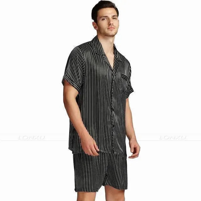Cozy Men's Pajama Set - Soft Cotton Sleepwear for Lounge & Bedtime Comfort - Perfect for Relaxing at Home or Gift Giving