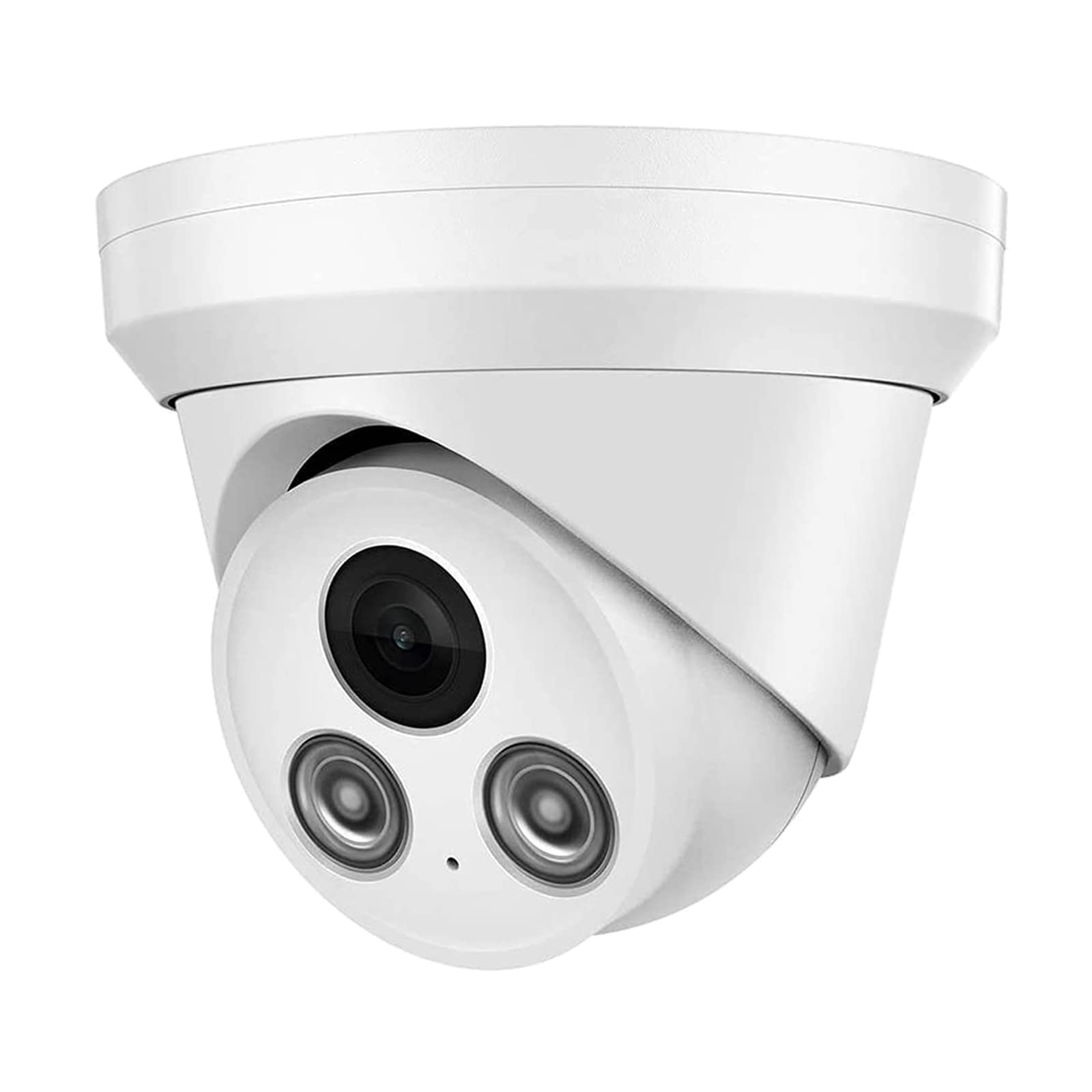 8MP Outdoor PoE Security Camera - Hikvision 4K IP Turret Camera with 2.8mm Fixed Lens, EXIR 98.4ft Night Vision, Built-in Microphone, H.265, WDR, Motion Detection, IP67 Waterproof - Ideal for Home Security, Business Surveillance & Outdoor Monitoring