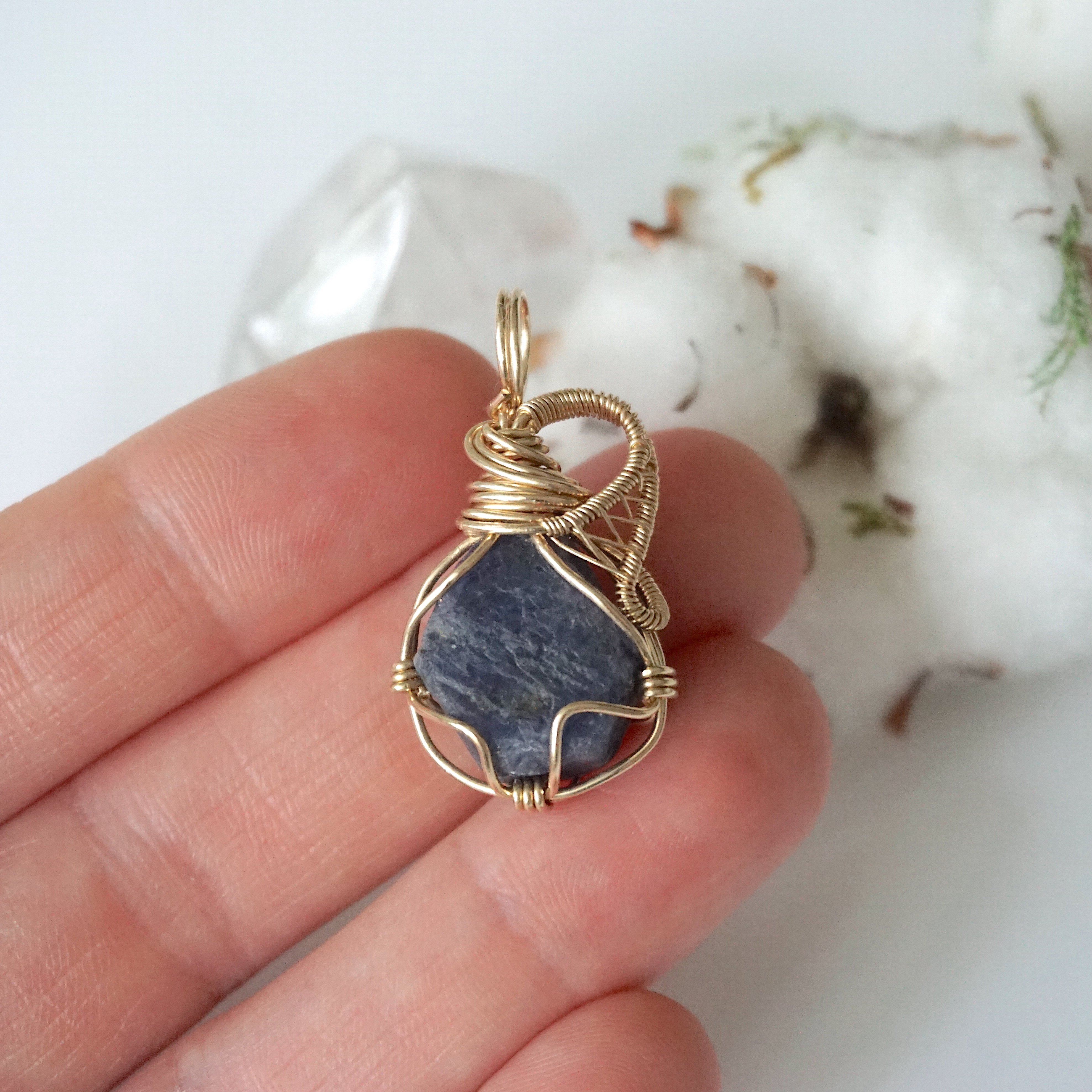 14K Gold Filled Sapphire Pendant Necklace for Women - Elegant Jewelry Gift for Birthday, Anniversary & Special Occasions