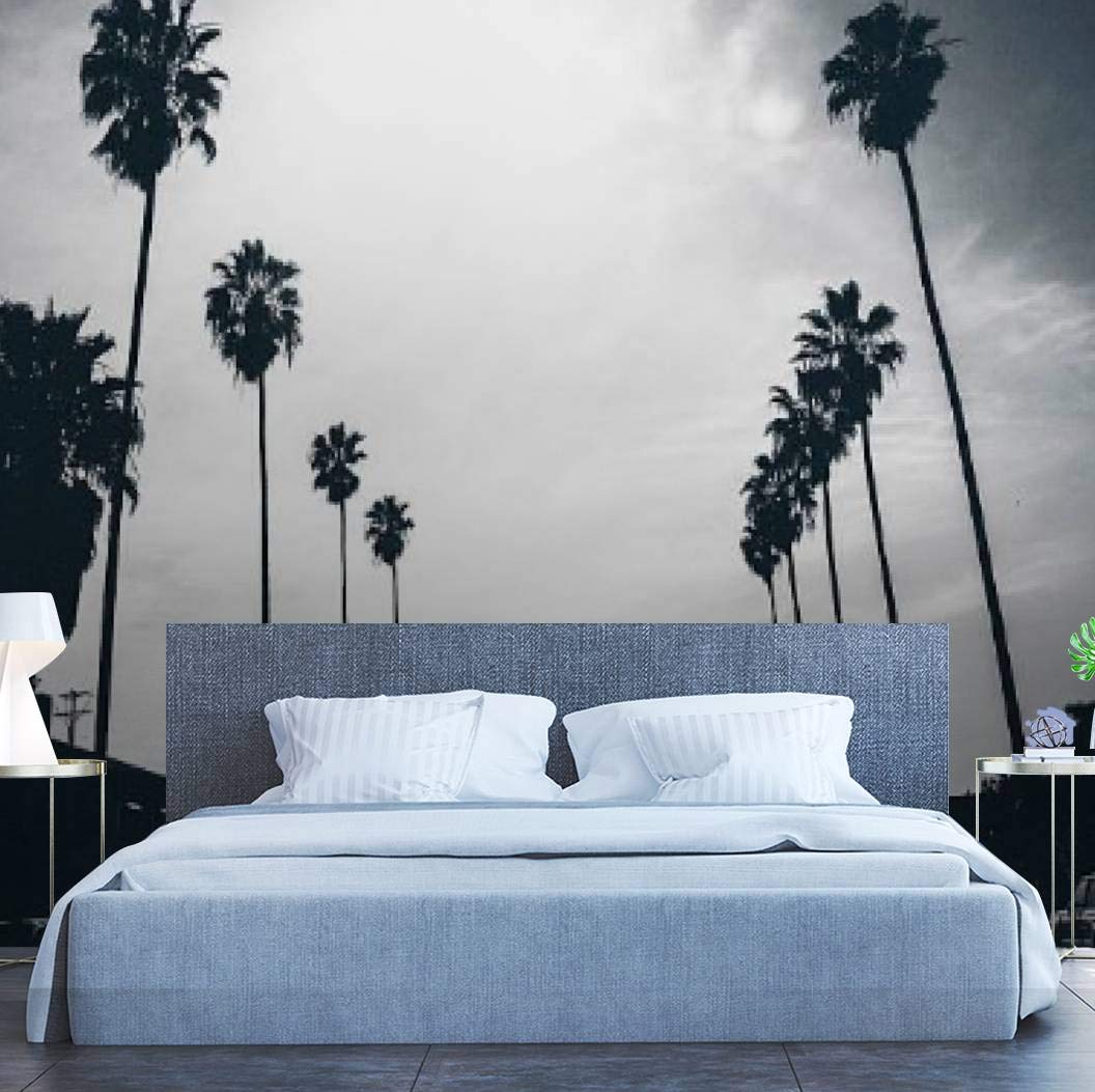 Los Angeles Streets Black and White Wall Mural - Peel and Stick Self-Adhesive Wallpaper, Large Removable Vinyl Film for Home Decor | Perfect for Living Rooms, Bedrooms & Offices