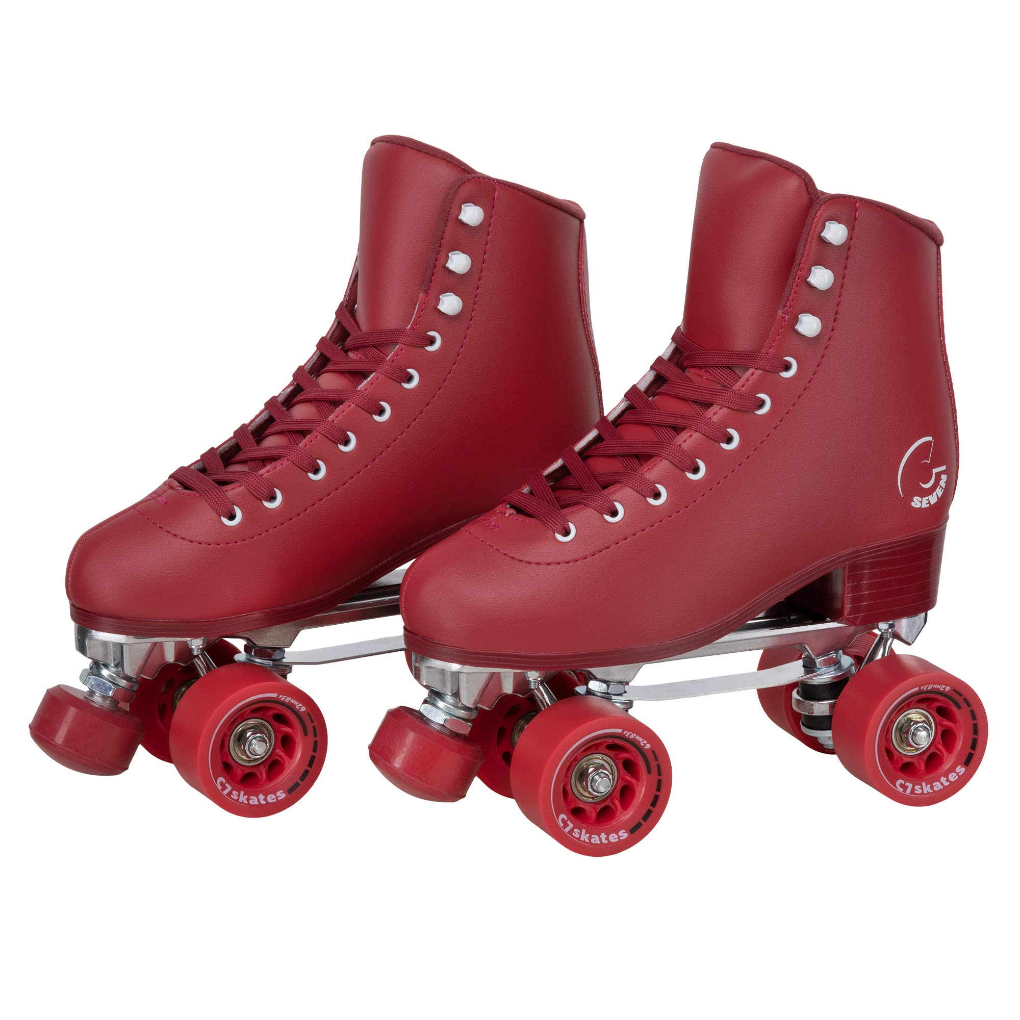 C SEVEN C7skates Dark Magic Quad Roller Skates for Women & Men - Adjustable Outdoor & Indoor Roller Skates for Beginners & Adults - Perfect for Rink, Park, Street Skating & Roller Derby
