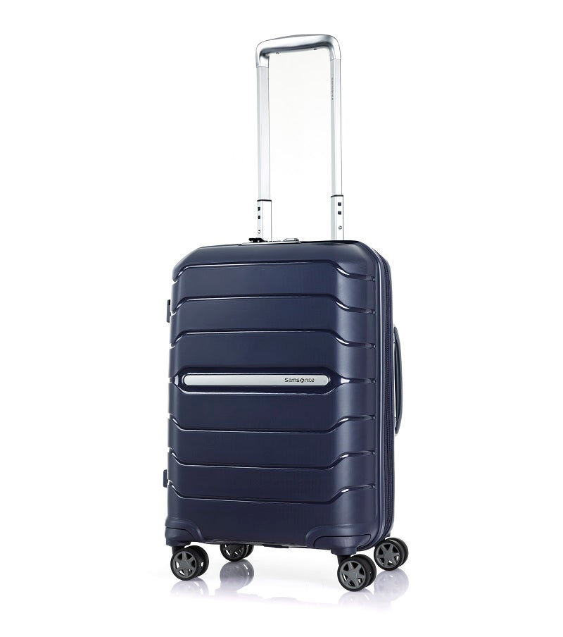 Samsonite OC2lite 55cm 4-Wheel Hard Shell Carry-On Luggage - Navy Blue | Lightweight Spinner Suitcase for Business Travel & Weekend Getaways