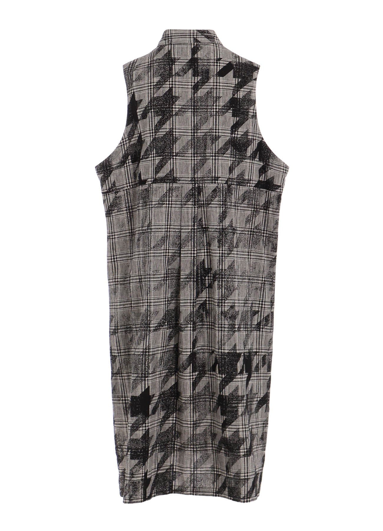 Stylish Cotton Linen Plaid Houndstooth Sleeveless Shirt Dress for Women | Casual Summer Dress for Outdoors, Office & Travel