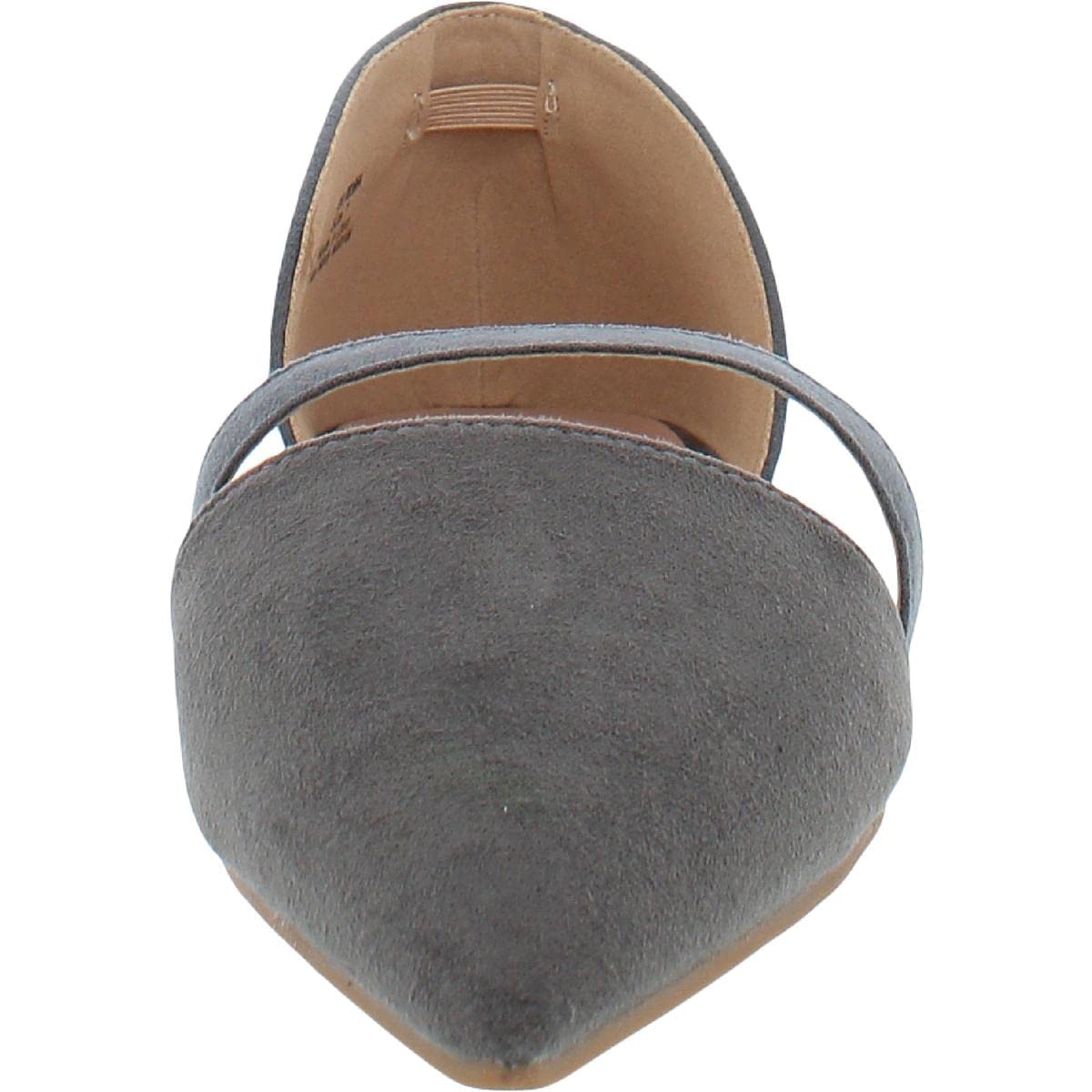 Journee Collection Women's Comfortable Ballet Flats - Lightweight Slip-On Shoes for Work, Travel & Everyday Wear