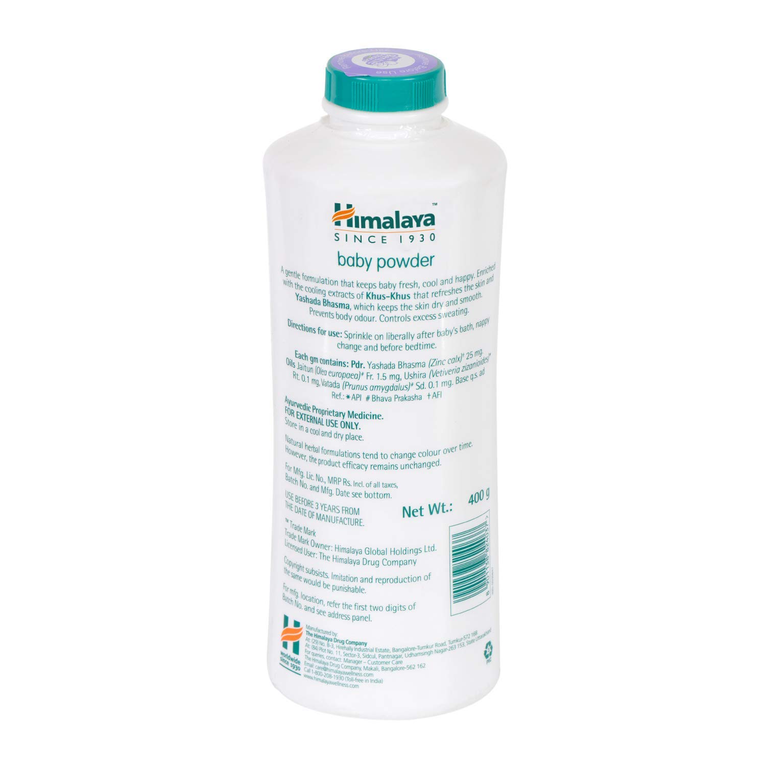 Himalaya Baby Powder 400g & Himalaya Protein Hair Cream 200ml - Controls Hair Damage, Improves Conditioning, Non-Sticky Oil Replacement with Chickpea & Amla - For Women & Men - Perfect for Daily Hair Care & Baby Skin Protection
