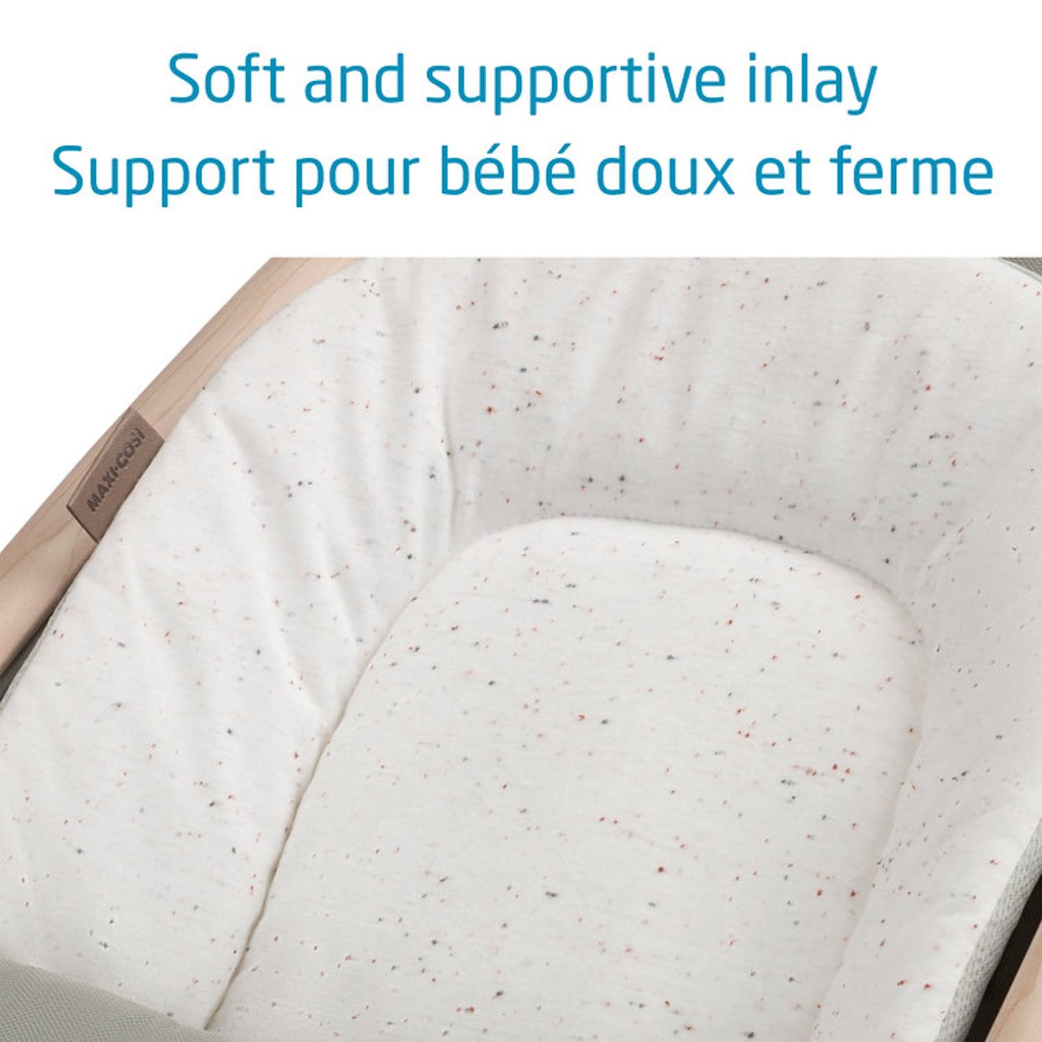 Maxi Cosi Kori Rocker - Lightweight Baby Rocker with Adjustable Recline & Vibration - Perfect for Nursery, Travel & Soothing Newborns